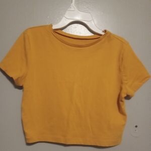 Women's Yellow Crop top